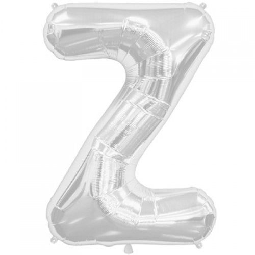 34" Silver Foil Letter Z