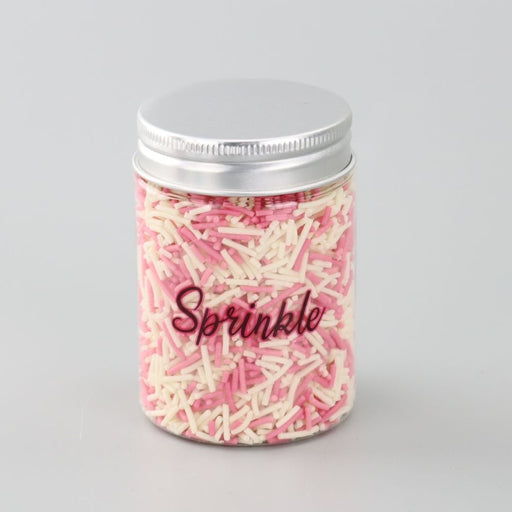 Pink & White Jimmies Sprinkle Mix 100g