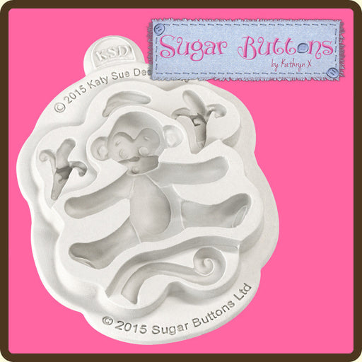 Sugar Buttons - Monkey Mould By Katy Sue