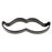 Moustache | Cookie Cutter | Black