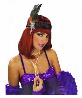 Charleston Flapper Headpiece Black