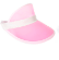 Perspex Visor Fluro Pink with White Rim