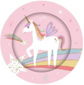 Unicorn Party Plates 8Pk