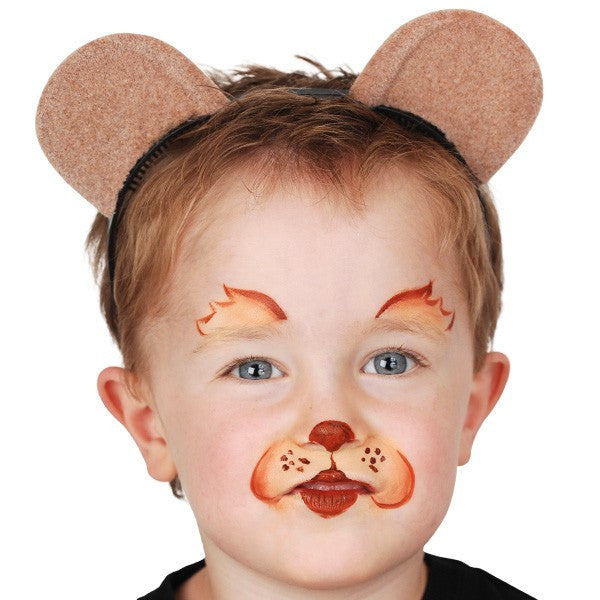 Teddy Bear Ears Flocked Headband