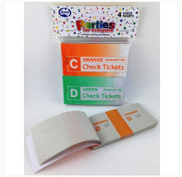 Check Tickets 4 Pack- Raffle tickets