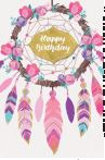 Happy Birthday Card Female Dream Catcher