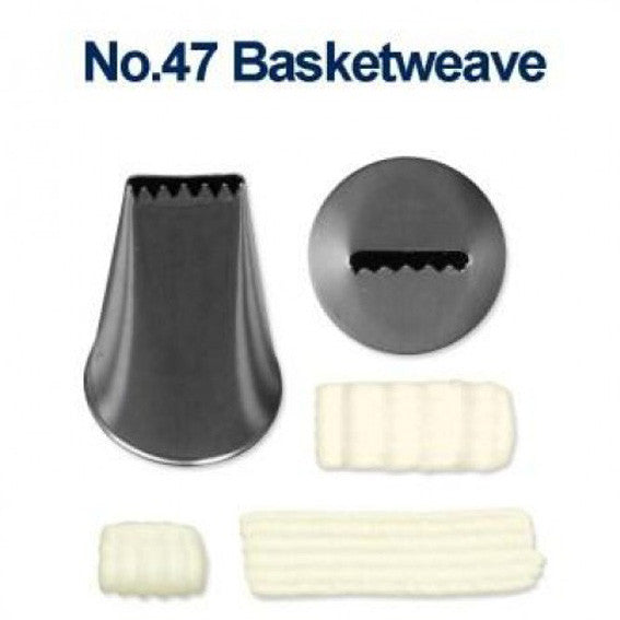 Loyal | #47 Basketweave | Piping Tube | Stainless Steel