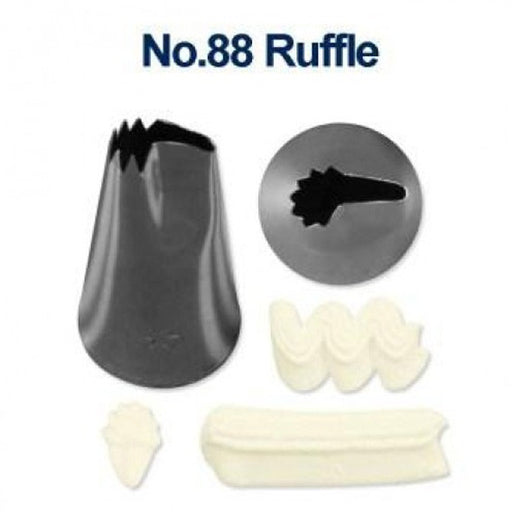 Loyal #88 Ruffle Piping Tube Stainless Steel