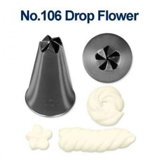 Loyal | #106 Drop Flower | Piping Tube | Stainless Steel