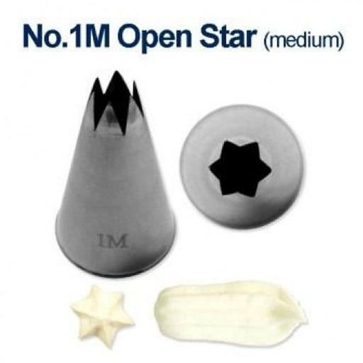 Loyal #1M Open Star Medium Piping Tube Stainless Steel