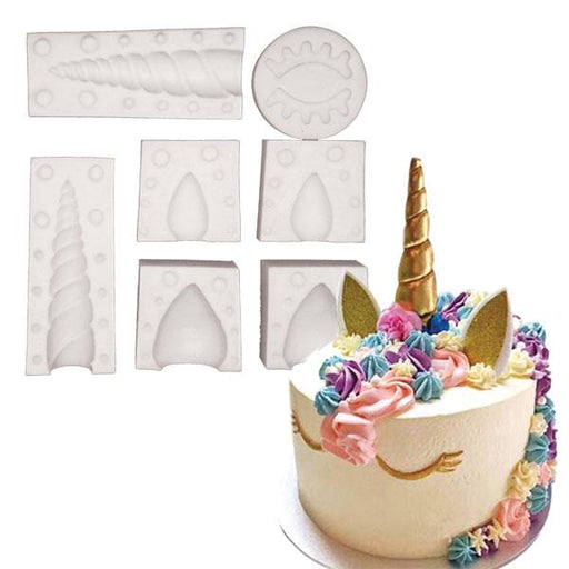 Unicorn Set  Silicone Mould 7 Pieces
