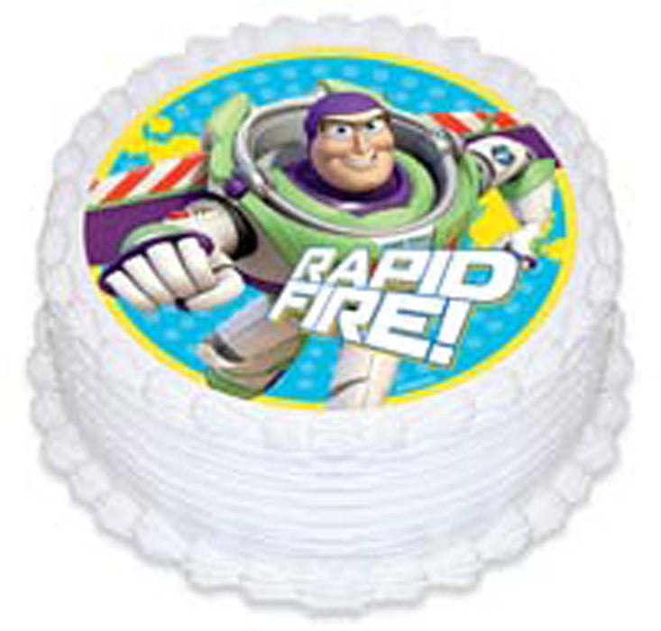 Toy Story - Buzz Round Edible Icing Image - 6.3 Inch / 16cm