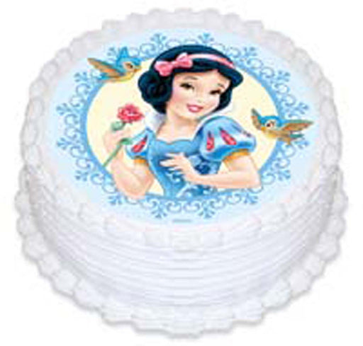 Disney Princess - Snow White Round Edible Icing Image - 6.3 Inch / 16cm