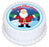 Jolly Santa Christmas Round Edible Icing Image - 6.3 Inch / 16cm