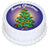Christmas Tree Round Edible Icing Image - 6.3 Inch / 16cm