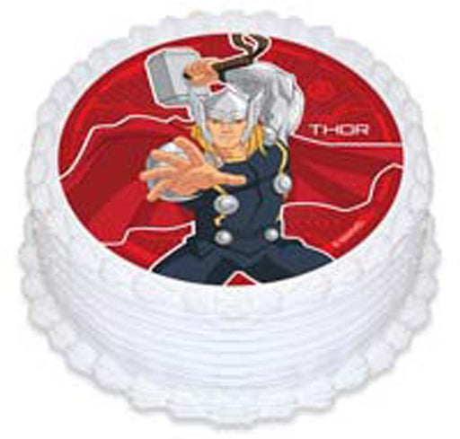 Thor Round Edible Icing Image - 6.3 Inch / 16cm