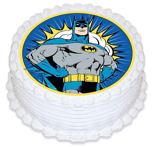 Batman Round Edible Icing Image - 6.3 Inch / 16cm