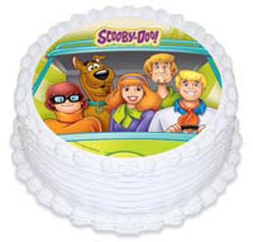 Scooby Doo Round Edible Icing Image - 6.3 Inch / 16cm