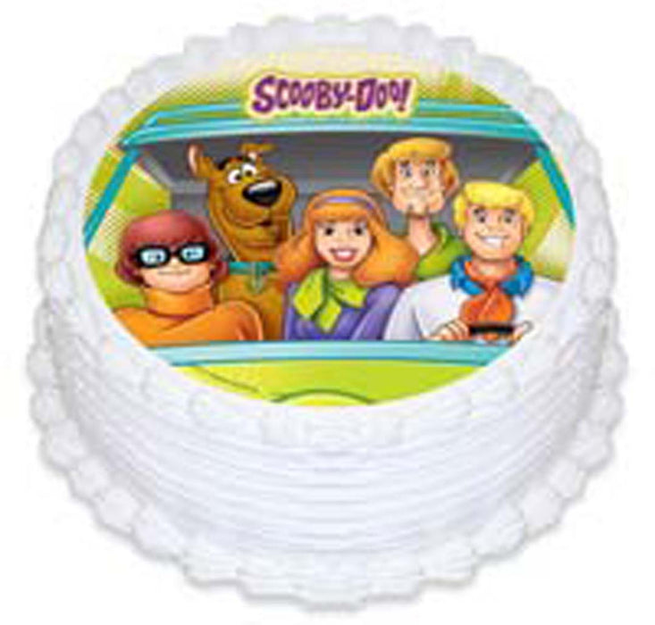 Scooby Doo Round Edible Icing Image - 6.3 Inch / 16cm
