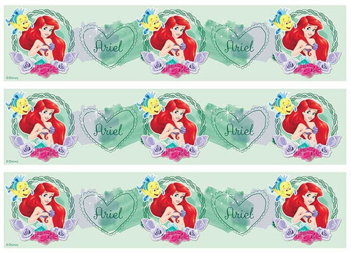 Disney Princess - Ariel Mermaid Cake Strips A4 Edible Image