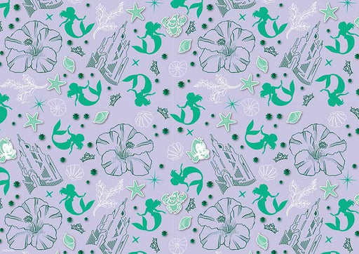 Disney Princess - Ariel Mermaid Pattern Sheet A4 Edible Image