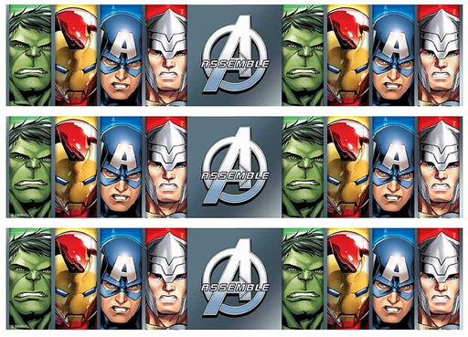 Avengers - Cake Strips A4 Edible Image