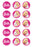 Barbie - 2 Inch/5cm Cupcake Image Sheet - 15 Per Sheet