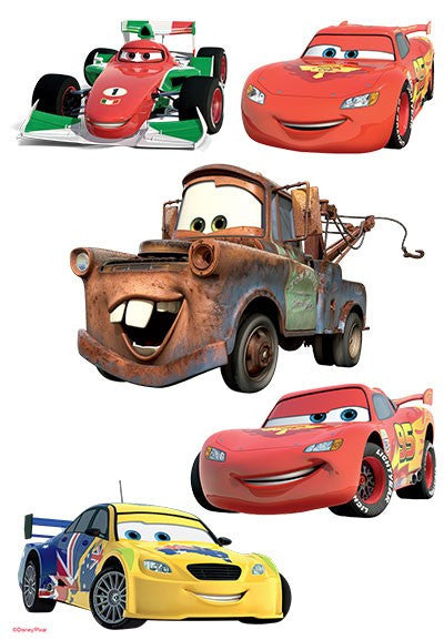 Disney Cars - Character Sheet A4 Edible Image