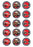 Disney Cars - 2 Inch/5cm Cupcake Image Sheet - 15 Per Sheet