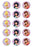 Disney Fairies - 2 Inch/5cm Cupcake Image Sheet - 15 Per Sheet