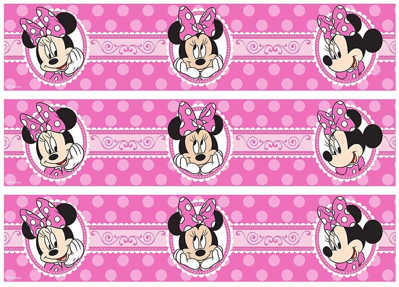 Minnie Mouse - Cake Strips A4 Edible Image
