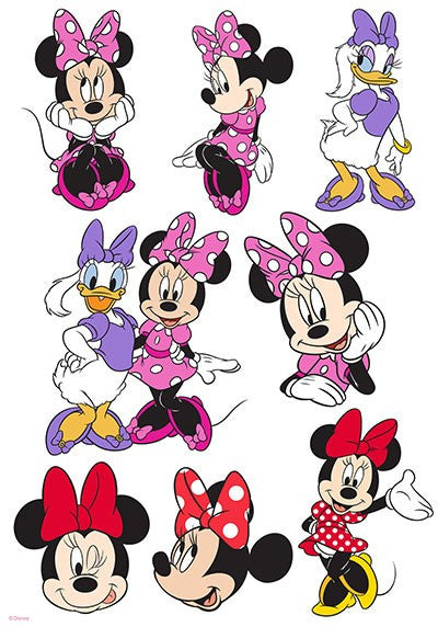 Minnie Mouse - With Daisy Duck Character Sheet A4 Edible Image