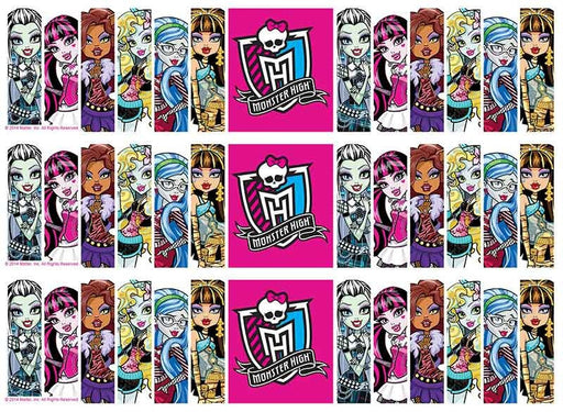 Monster High - Cake Strips A4 Edible Image