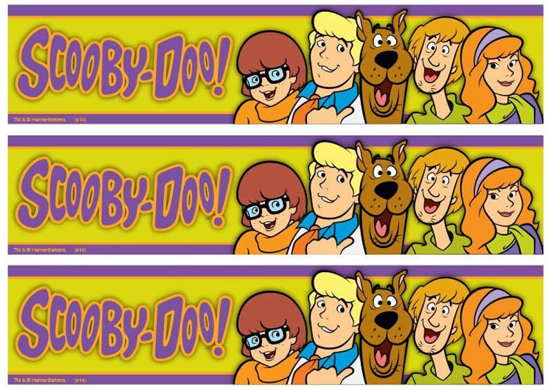 Scooby Doo Cake Strips A4 Edible Image