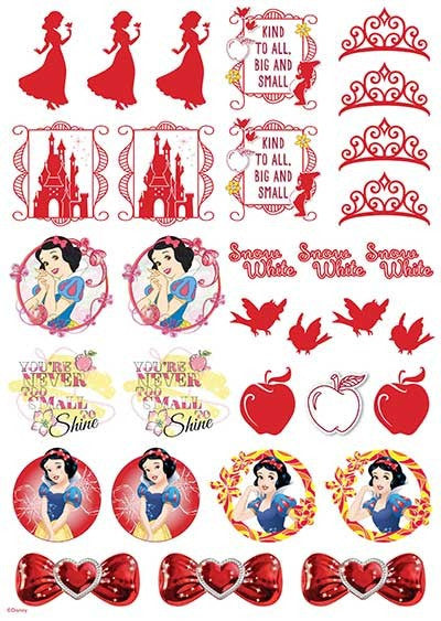 Disney Princess - Snow White Icons A4 Edible Image
