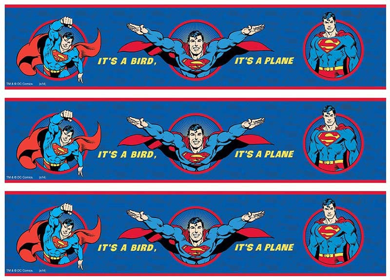 Superman - Cake Strips A4 Edible Image