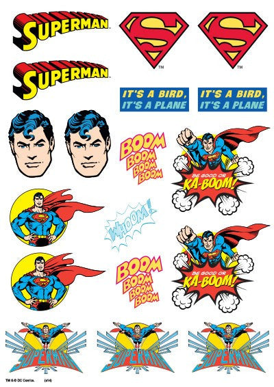 Superman - Icons Sheet A4 Edible Image