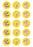 Winnie The Pooh - Tigger, Pooh, Piglet- 2 Inch/5cm Cupcake Image Sheet - 15 Per Sheet