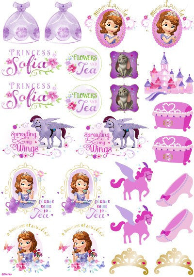 Disney Sofia The First - Princess Sofia Icon Sheet A4 Edible Image