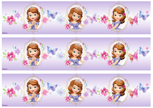 Disney Sofia The First - Princess Sofia Cake Strip A4 Edible Image