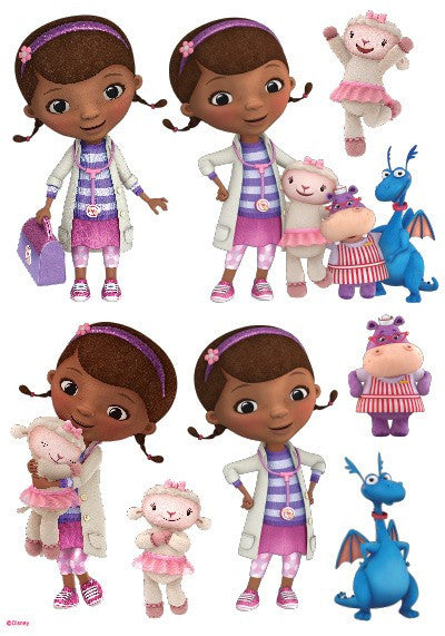 Doc Mcstuffins - Character Sheet A4 Edible Image