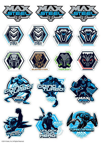 Max Steel Icon Sheet A4 Edible Image