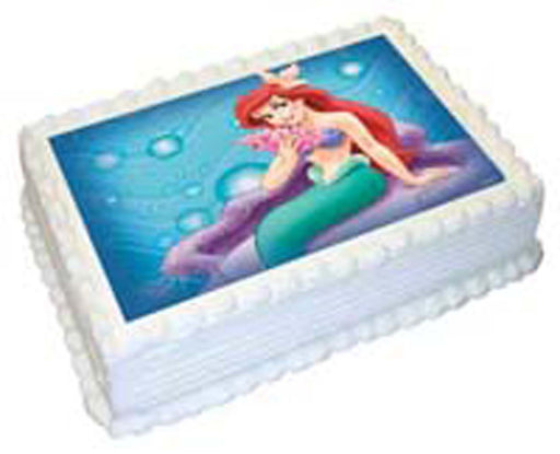 Disney Princess - Ariel - Mermaid A4 Edible Icing Image - 29.7cm X 21cm (Approx.)