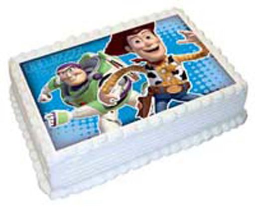 Toy Story - Buzz And Woody - A4 Edible Icing Image - 29.7cm X 21cm (Approx.)