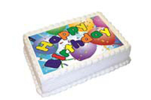Happy Birthday Boy - A4 Edible Icing Image - 29.7cm X 21cm (Approx.)