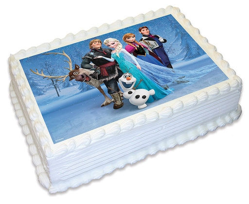 Disney Frozen - Group - A4 Edible Icing Image - 29.7cm X 21cm (Approx.)