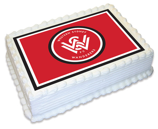 A-League Western Sydney Wanderers - A4 Edible Icing Image - 29.7cm X 21cm (Approx.)