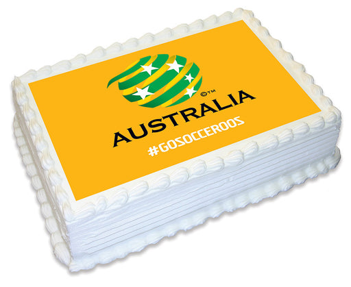 Australia Socceroos - A4 Edible Icing Image - 29.7cm X 21cm (Approx.)