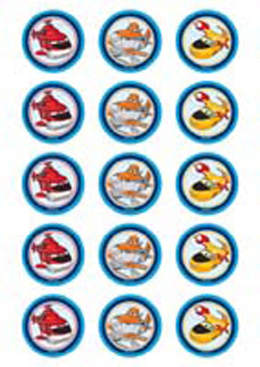 Disney Planes 2 Inch/5cm Cupcake Image Sheet - 15 Per Sheet