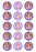 Disney Sofia The First - Princess Sofia 2 Inch/5cm Cupcake Image Sheet - 15 Per Sheet